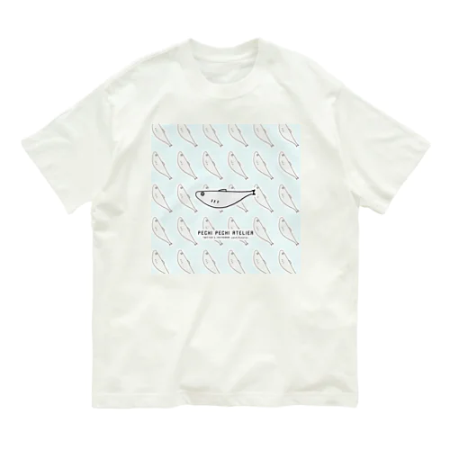 ししゃもがいっぱい オーガニックコットンTシャツ