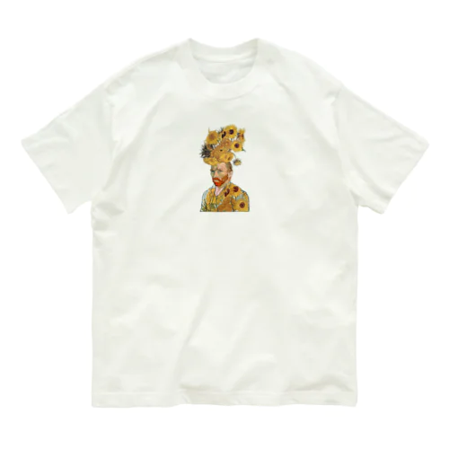 向日葵とゴッホ Organic Cotton T-Shirt