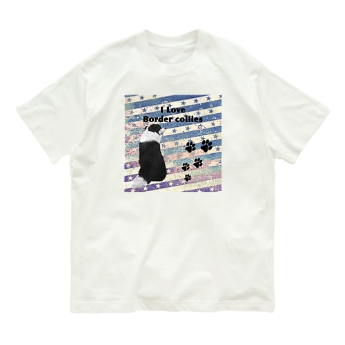 ボーダーコリー　振り向きver Organic Cotton T-Shirt