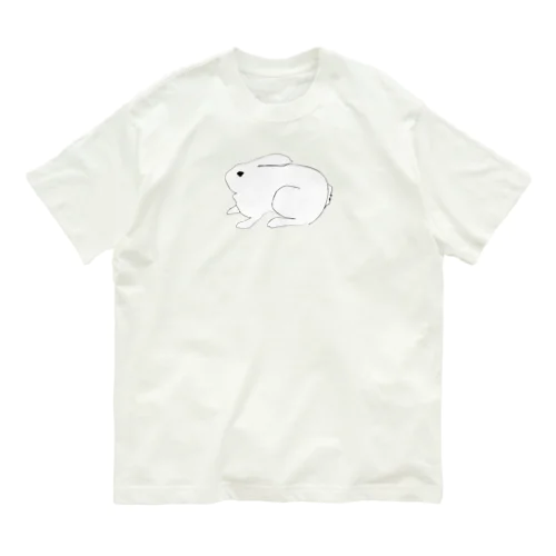 媚びないうさぎ Organic Cotton T-Shirt