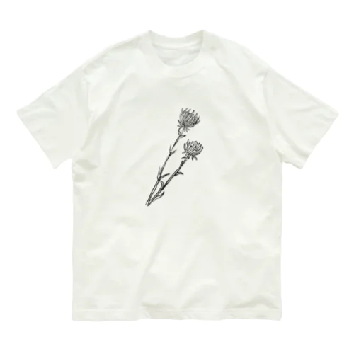 アザミ(black) Organic Cotton T-Shirt