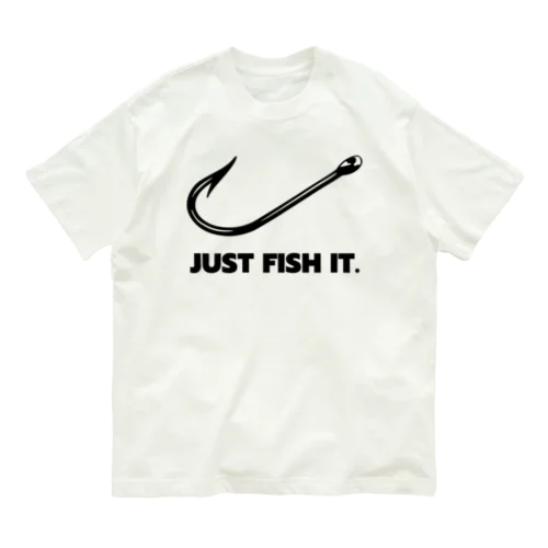 JUST FISH IT (ナイキ パロディー) オーガニックコットンTシャツ