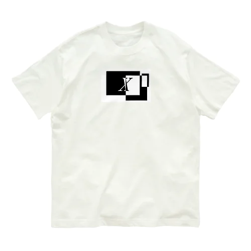 シンプルデザインアルファベットX Organic Cotton T-Shirt