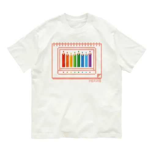 色鉛筆お絵描きセット（ドット絵） Organic Cotton T-Shirt