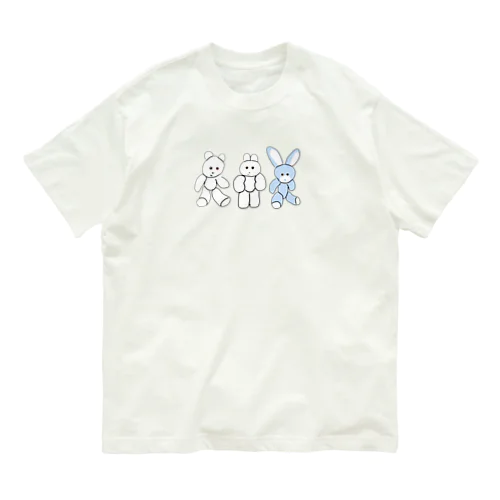 くまきち・きんたろう・うさじ オーガニックコットンTシャツ