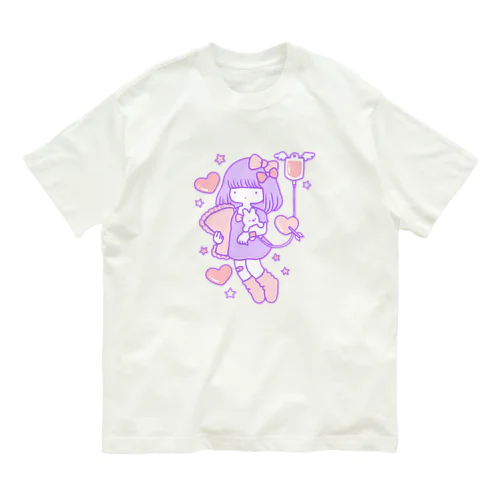 点滴少女 オーガニックコットンTシャツ