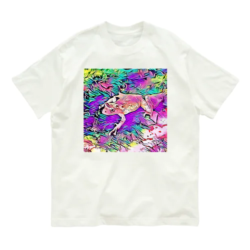 Fantastic Frog -Harajuku Kawaii Version- 유기농 코튼 티셔츠