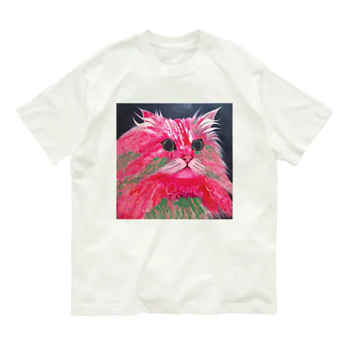 Rhodonite Cat（ロードナイト キャット） オーガニックコットンTシャツ