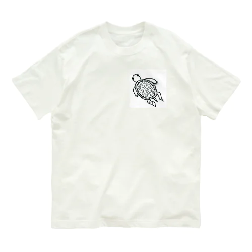 カメちゃん リラックス オーガニックコットンTシャツ