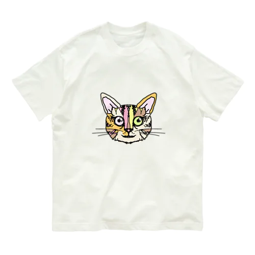 cat★ネコ オーガニックコットンTシャツ