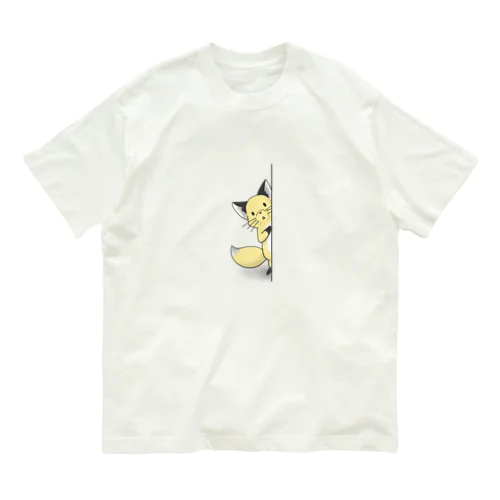 ちらキツネ Organic Cotton T-Shirt