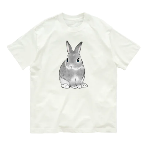 うさぎのモック オーガニックコットンTシャツ