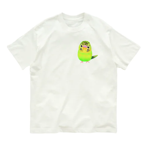 うるうる黄緑ジャンボ② オーガニックコットンTシャツ