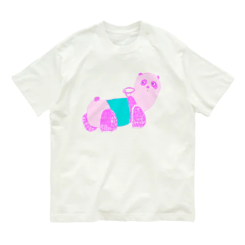 ユメカワパンダカー オーガニックコットンTシャツ