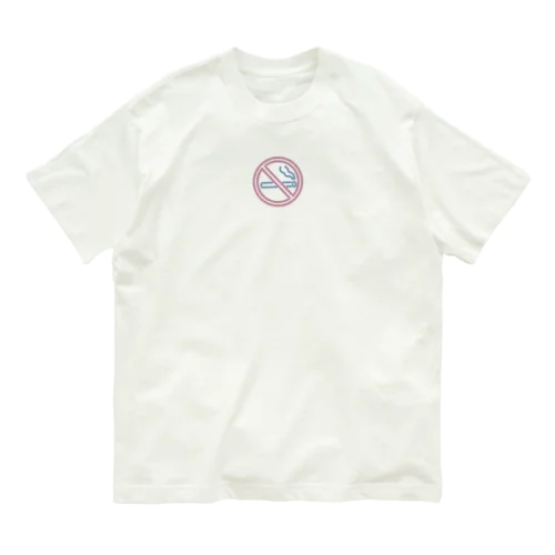 neon non-smoking オーガニックコットンTシャツ