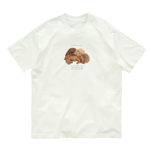 🐩puppy toypoodle オーガニックコットンTシャツ