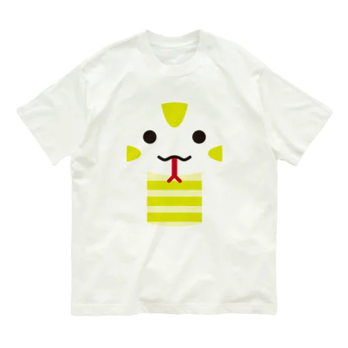 干支アップ-巳-animal up-アニマルアップ- オーガニックコットンTシャツ