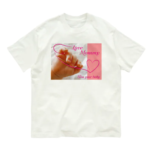 Love mommy-happy baby hands-ハッピーベイビーハンズ-  オーガニックコットンTシャツ