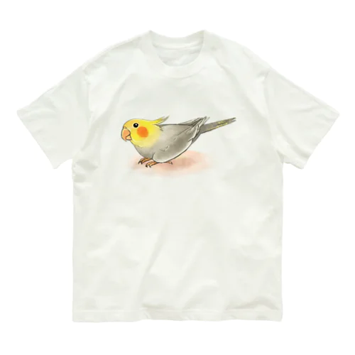 オカメインコ　レキ【まめるりはことり】 Organic Cotton T-Shirt