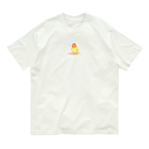 コザクラインコ　レイ【まめるりはことり】 オーガニックコットンTシャツ