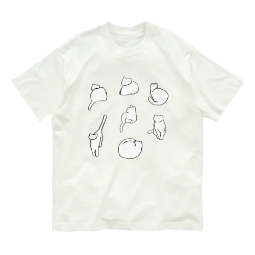 しろねこ　ふぁー Organic Cotton T-Shirt