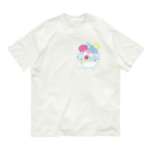 Mainichi kodomo summer and shaved ice Organic Cotton T-Shirt