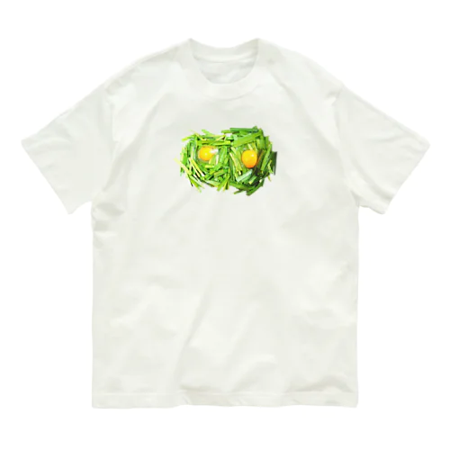 ニラとたまごのおいしいの Organic Cotton T-Shirt