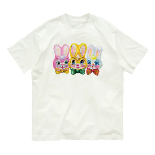 Ma cocotte　バニバニバニーアップ オーガニックコットンTシャツ