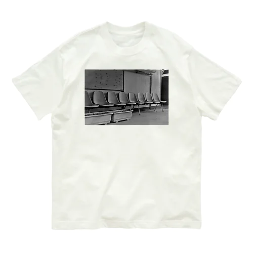 廃駅(モノクロ) Organic Cotton T-Shirt
