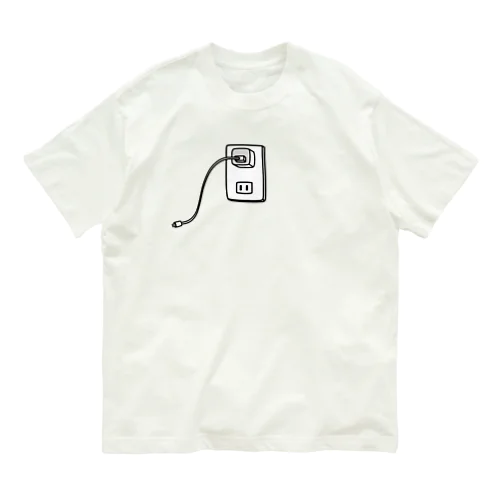 iPhone充電器 オーガニックコットンTシャツ
