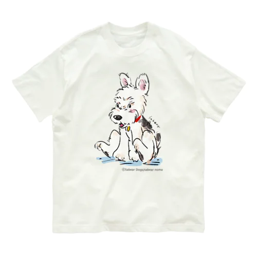 立ち耳ワイヤーFOX_ウェア Organic Cotton T-Shirt