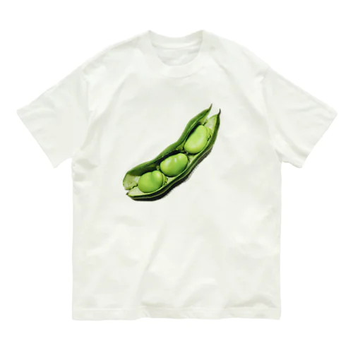 そら豆 Organic Cotton T-Shirt