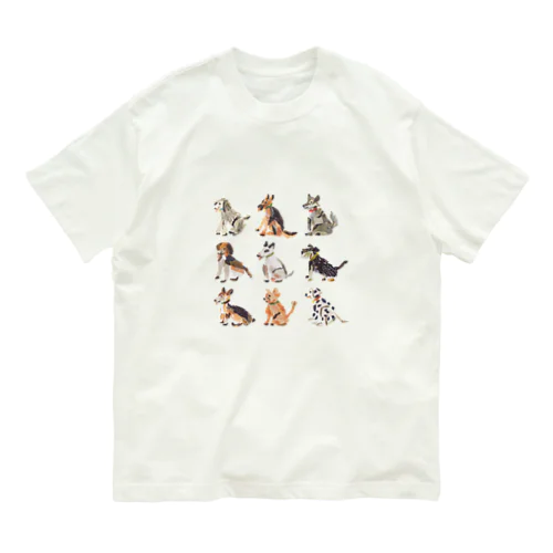 犬たちのTシャツ 유기농 코튼 티셔츠