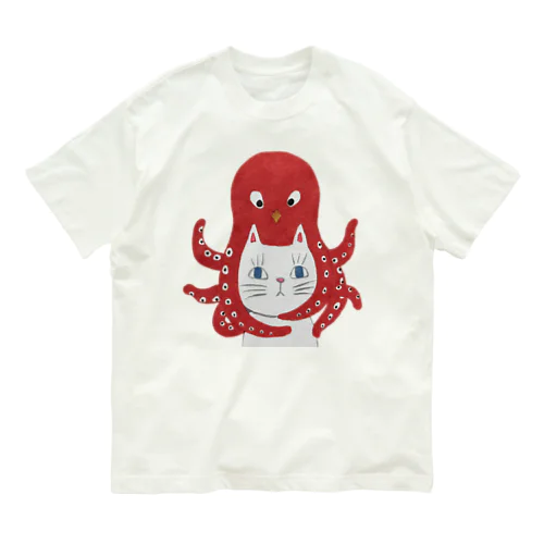 ネコタコ オーガニックコットンTシャツ