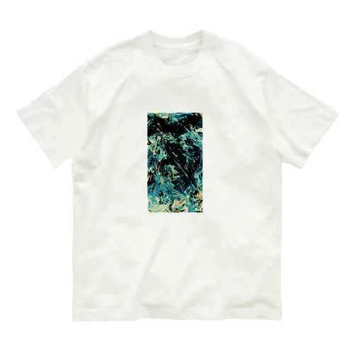 paint_01_xx(emerald) オーガニックコットンTシャツ