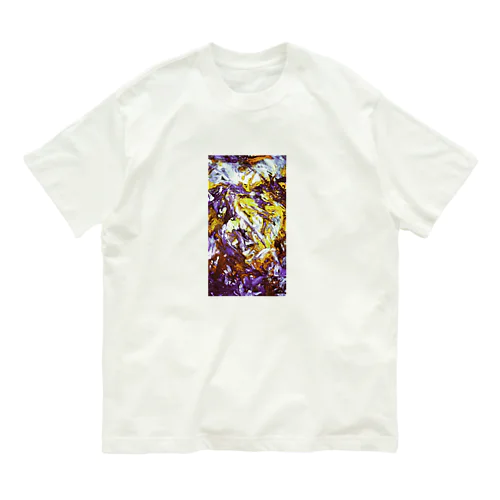 paint_01_xx(purple) オーガニックコットンTシャツ