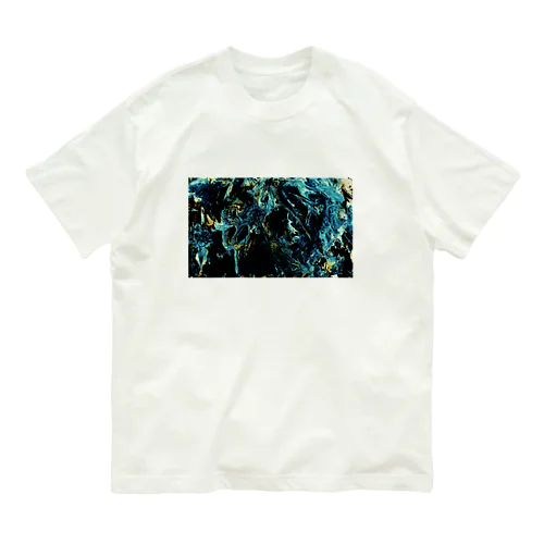 paint_01_landscape(emerald) オーガニックコットンTシャツ