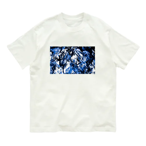 paint_01_landscape(blue) オーガニックコットンTシャツ