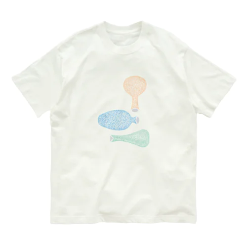 vase/タテ オーガニックコットンTシャツ