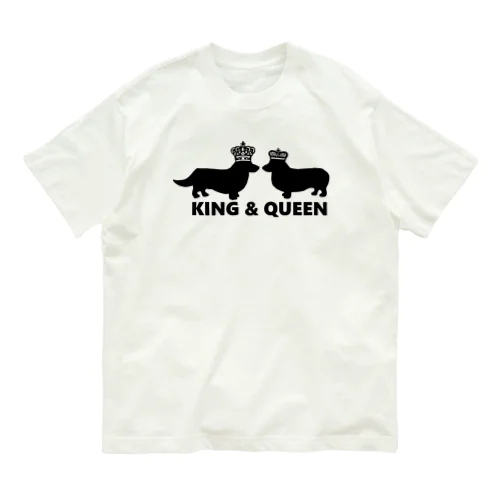 KING ＆ QUEEN （コーギー） Organic Cotton T-Shirt