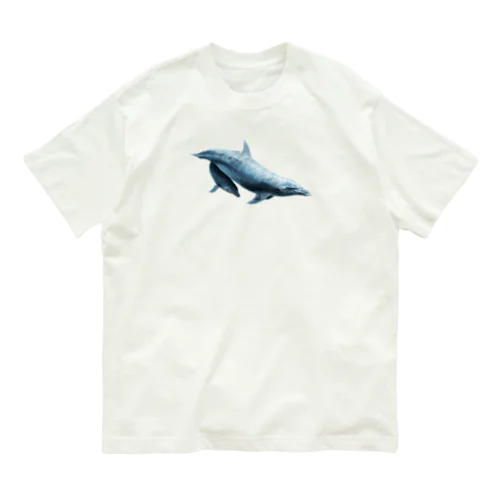 イルカ の親子 オーガニックコットンTシャツ