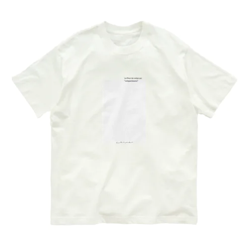 ベビーグレーブルー＊メッセージ オーガニックコットンTシャツ