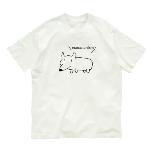 コーギー主張 オーガニックコットンTシャツ