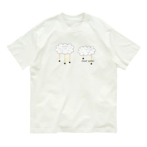 cloud spider 「雲から蜘蛛」 オーガニックコットンTシャツ