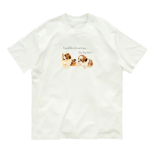 puppy Shih Tzu🐶 オーガニックコットンTシャツ