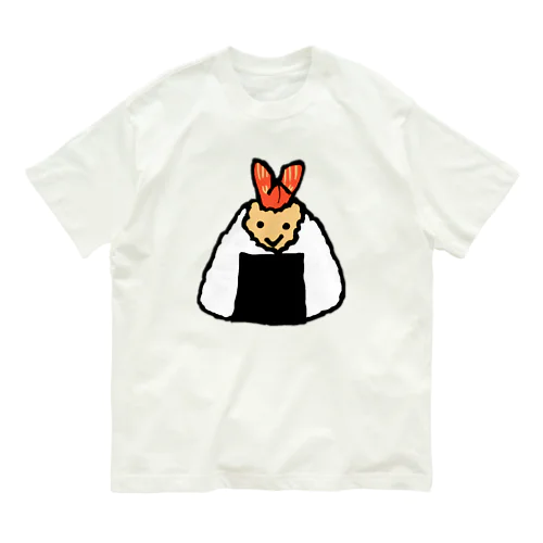 笑顔のおむすび（天むす） Organic Cotton T-Shirt