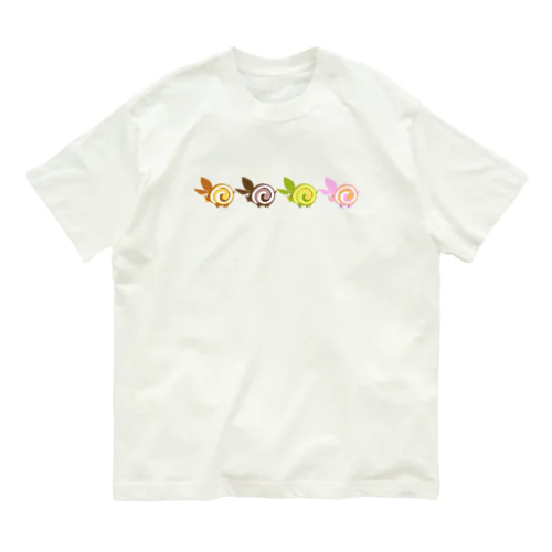 ロールケーキ×ブタ Organic Cotton T-Shirt