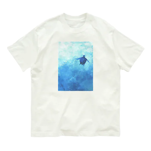 楽園　うみがめ Organic Cotton T-Shirt