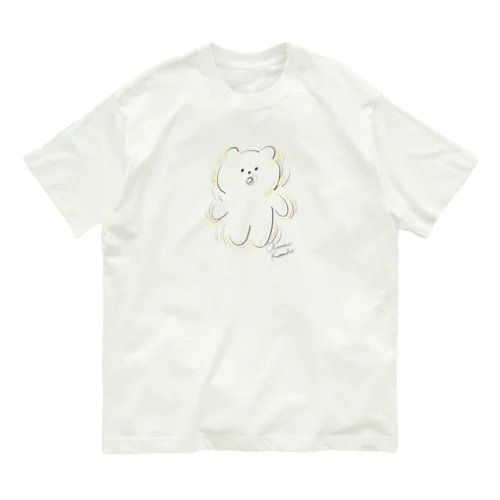 おすましくま子の震撼 オーガニックコットンTシャツ