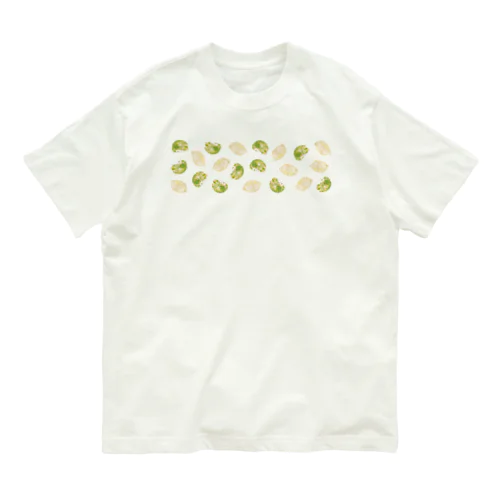 餃子と猫の腹 オーガニックコットンTシャツ